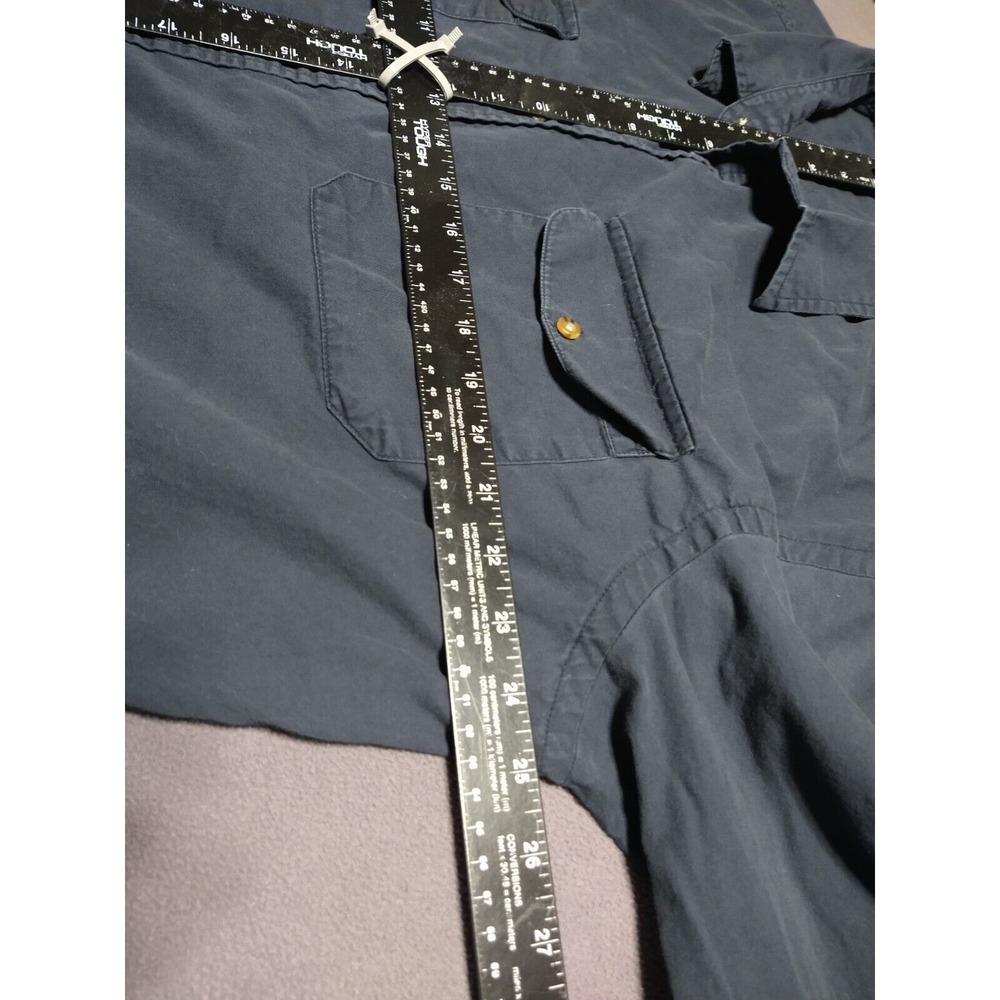 Route 66 Shirt Men XL Black Long Sleeve Button Up Classic Durable Work Pockets - Picture 5 of 7